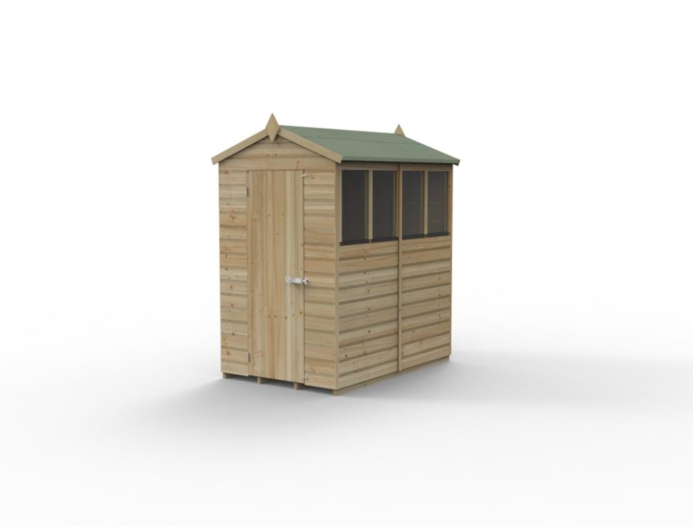 Forest Beckwood 4 x 6 Apex Shed - 4 Windows - Image 3