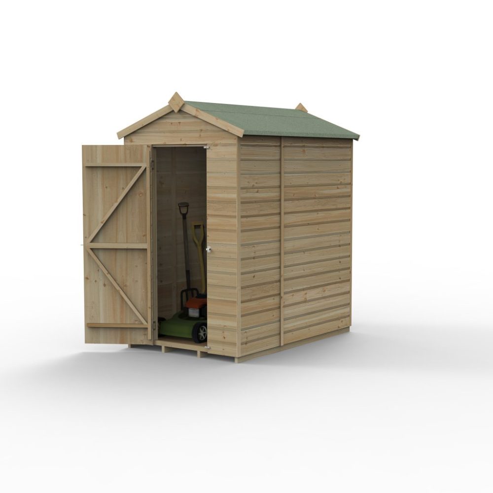 Forest Beckwood 4 x 6 Apex Shed - No Windows - Image 2