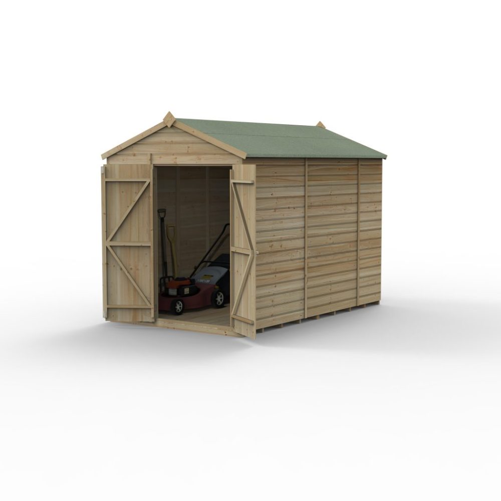 Forest Beckwood 6 x 10 Apex Shed - No Windows - Double Door - Image 2