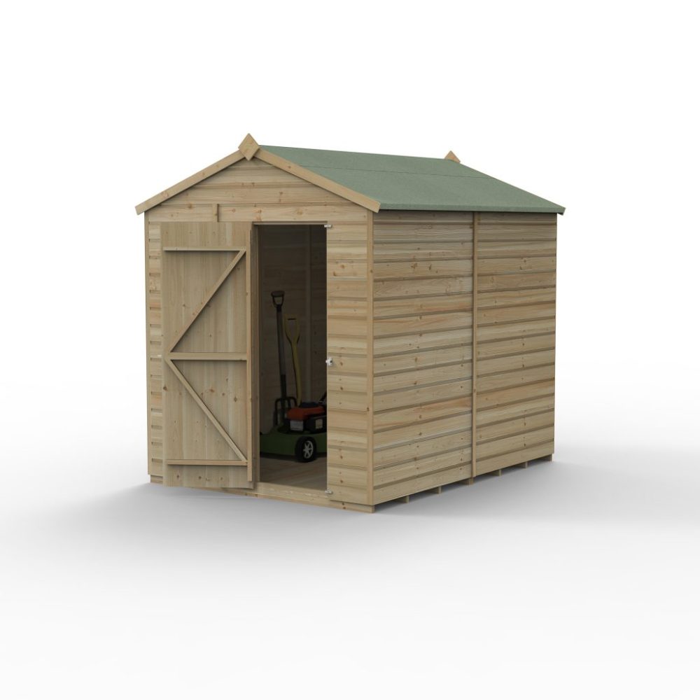 Forest Beckwood 6 x 8 Apex Shed - No Windows - Image 2