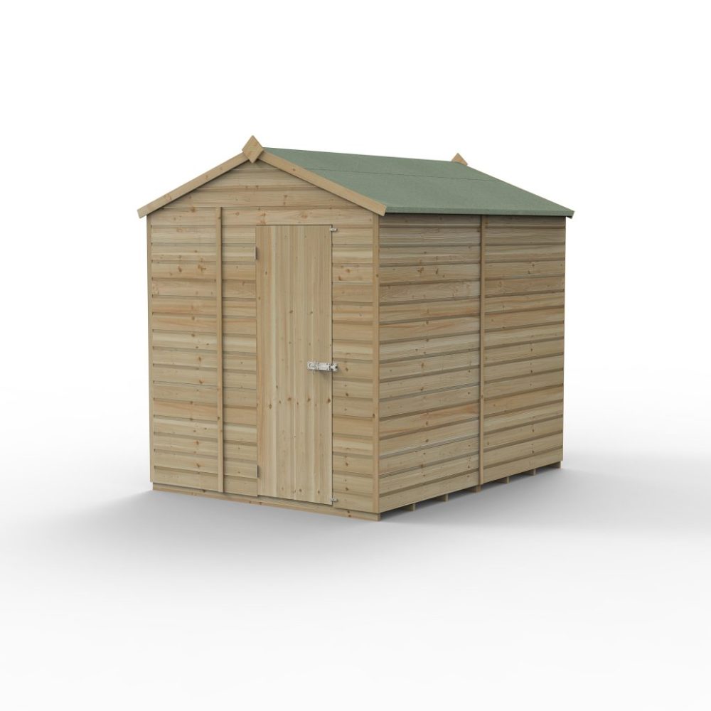 Forest Beckwood 6 x 8 Apex Shed - No Windows - Image 3