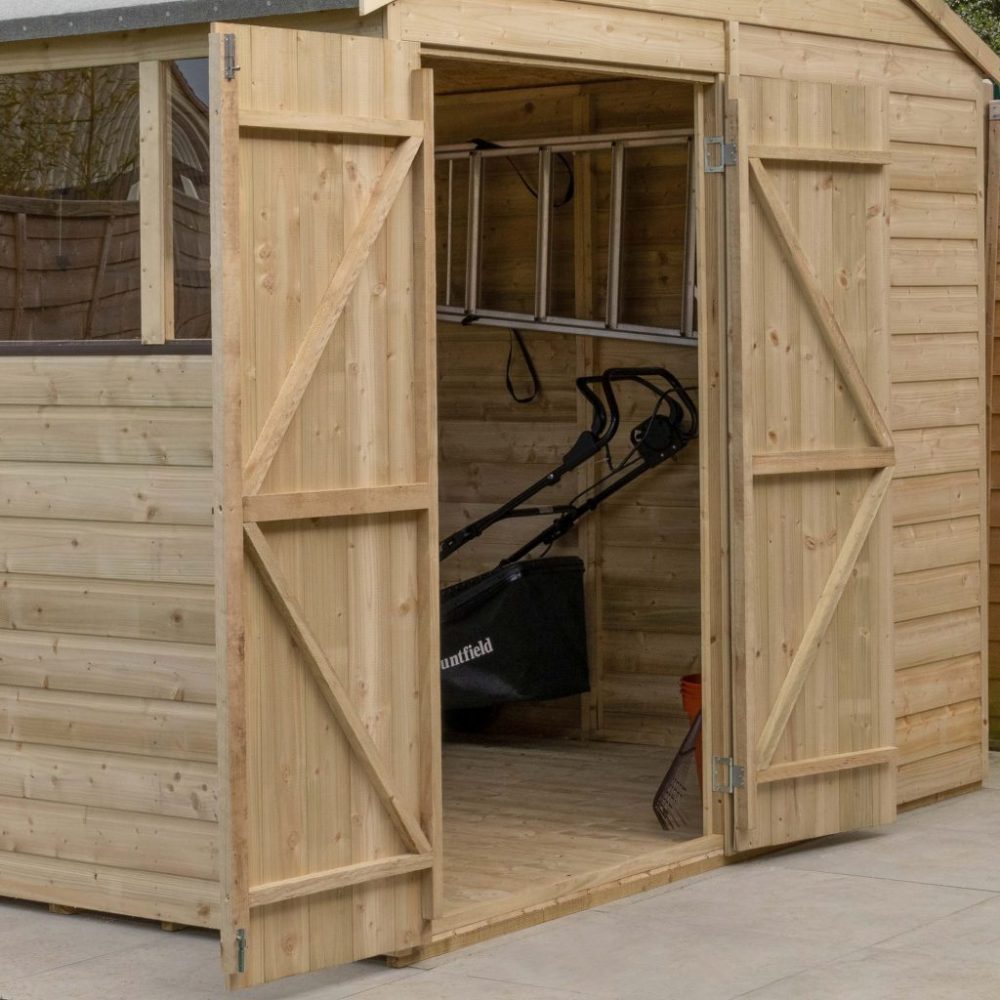 Forest Beckwood 10 x 10 Apex Shed - 4 Windows - Double Door - Image 17