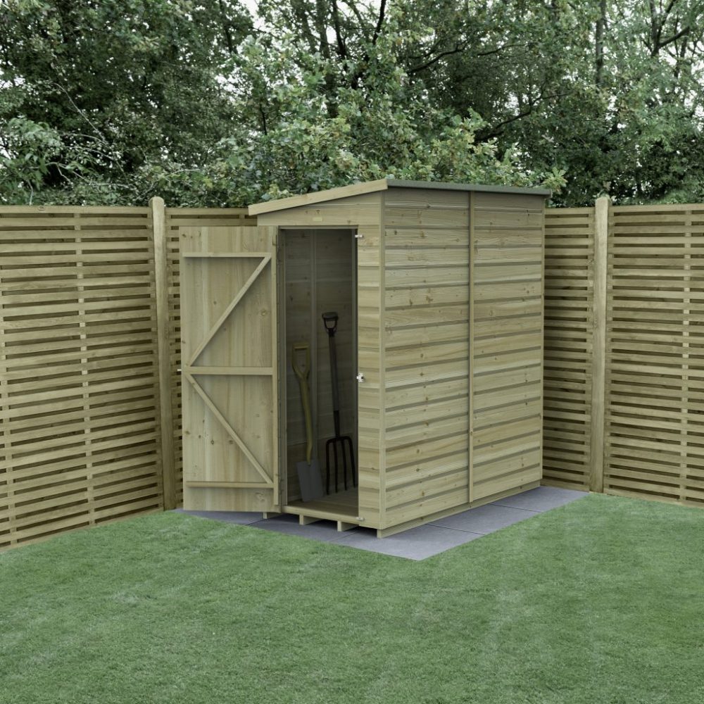 Forest Beckwood 6 x 3 Pent Shed - No Windows
