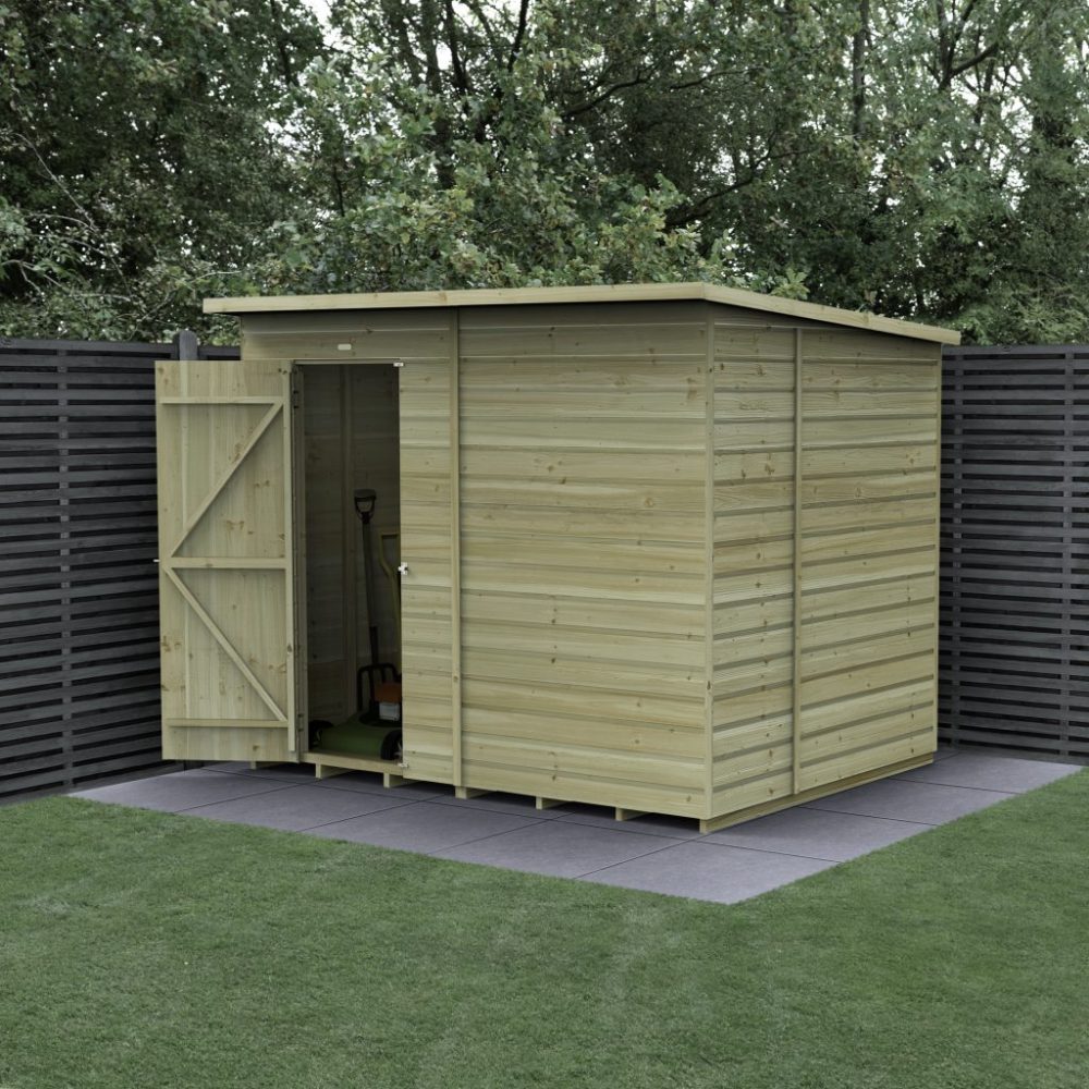 Forest Beckwood 8 x 6 Pent Shed - No Windows