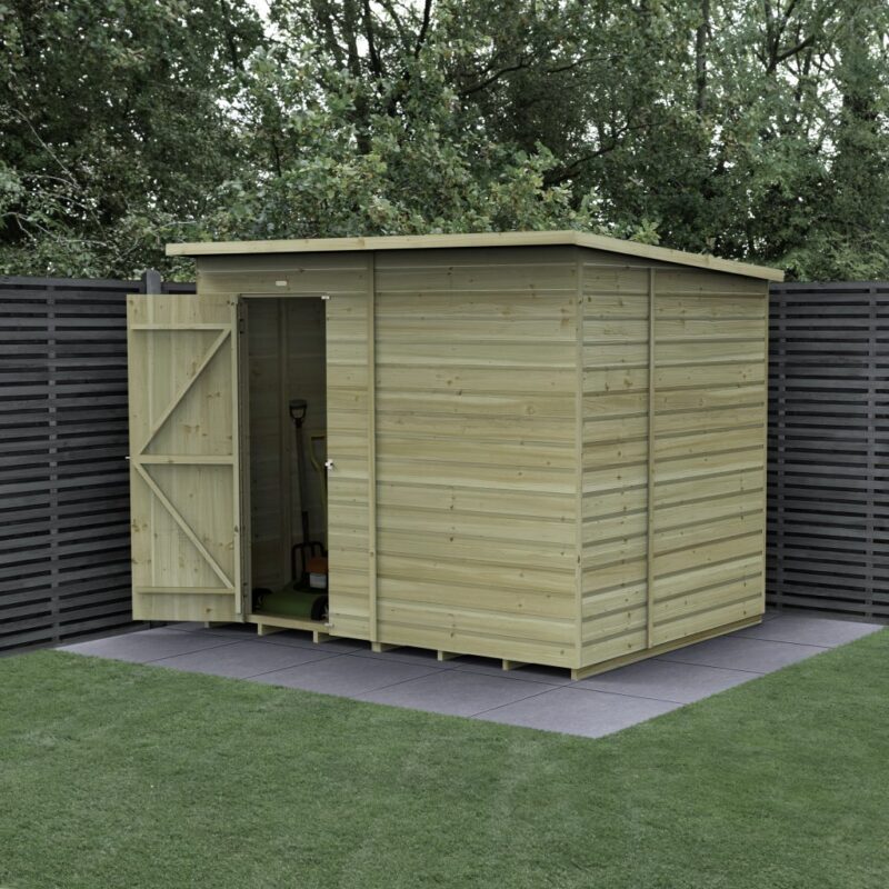 Forest Beckwood 8 x 6 Pent Shed - No Windows
