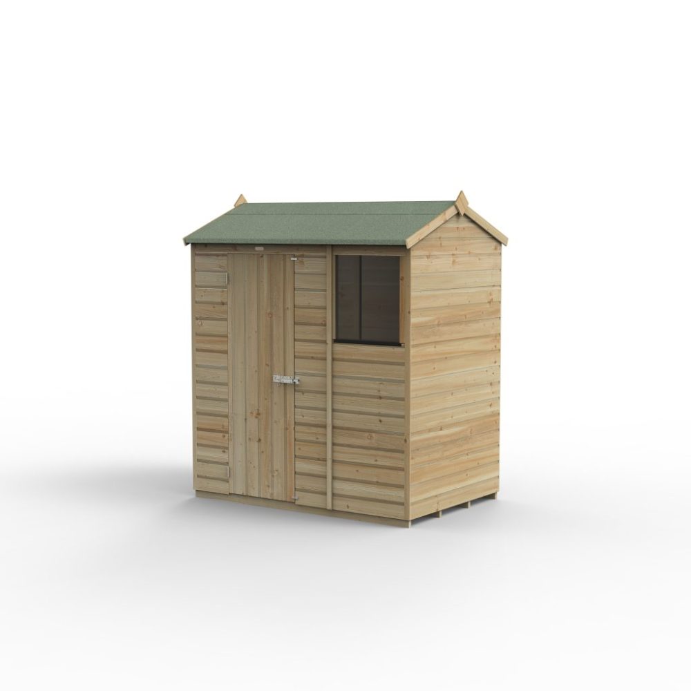 Forest Beckwood 6 x 4 Reverse Apex Shed - 1 Window - Image 3