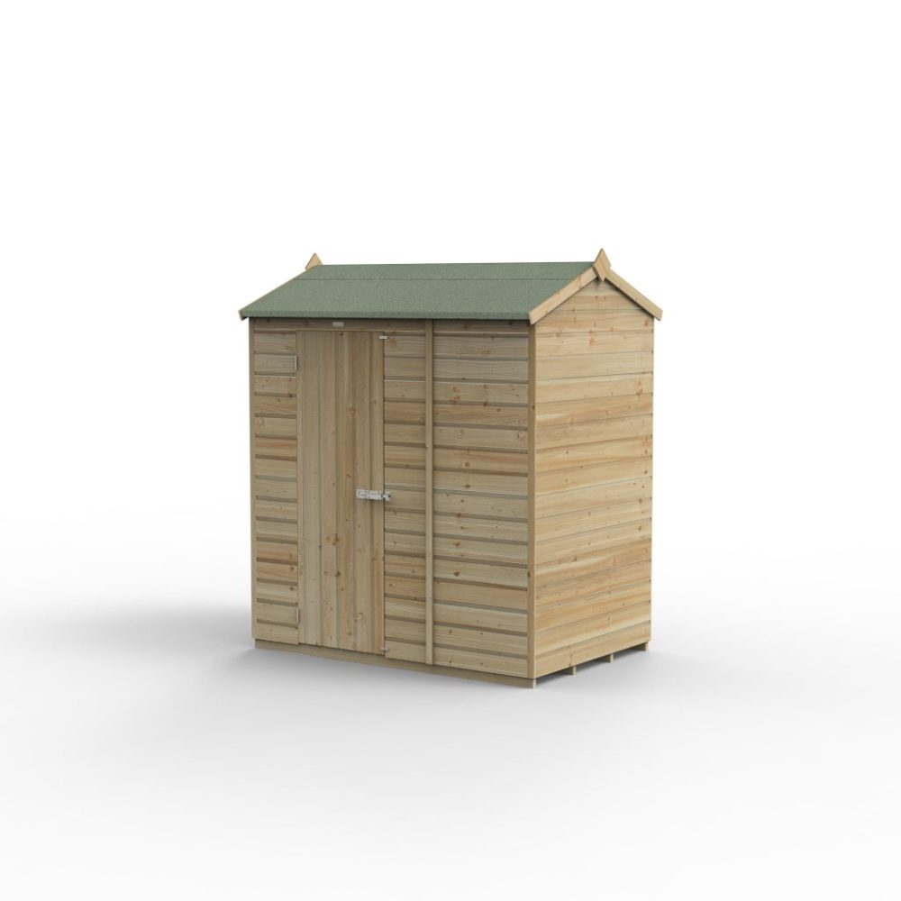 Forest Beckwood 6 x 4 Reverse Apex Shed - No Windows - Image 3