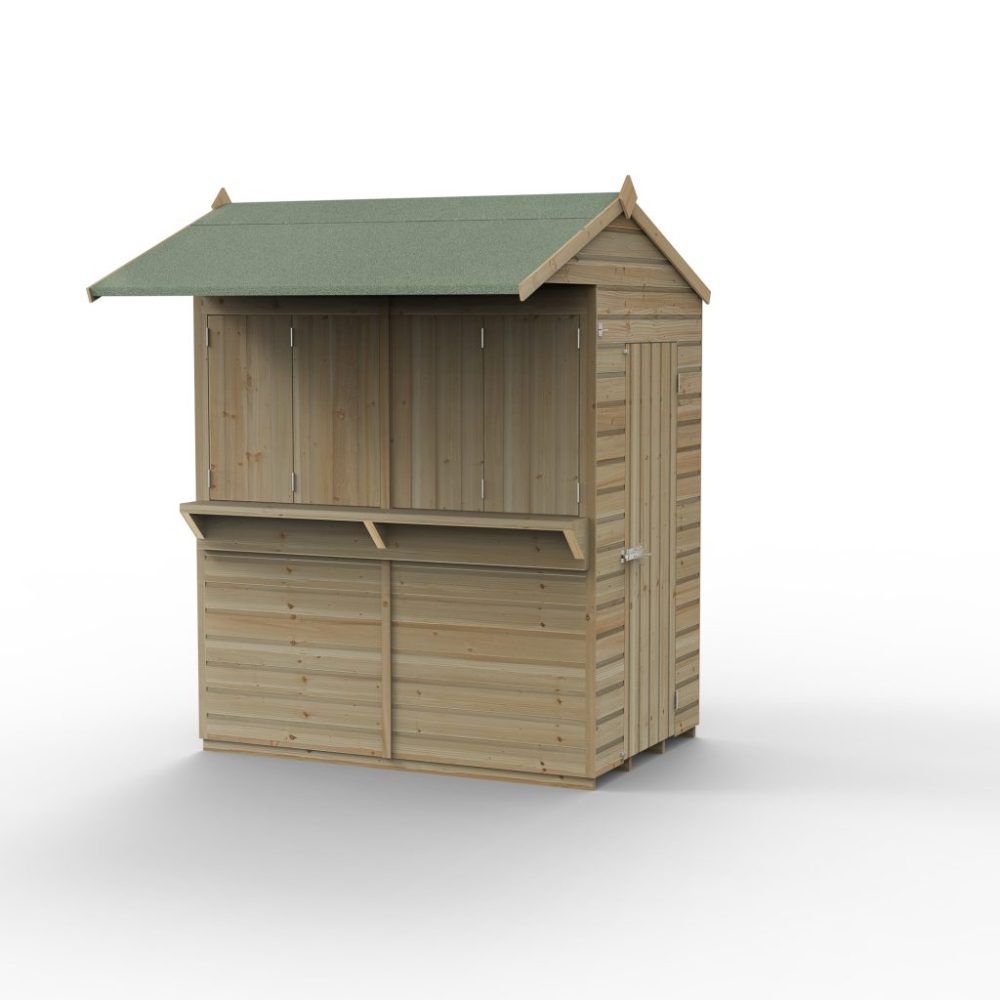 Shiplap PTR 4 x 6 Reverse Apex Garden Bar - Image 4