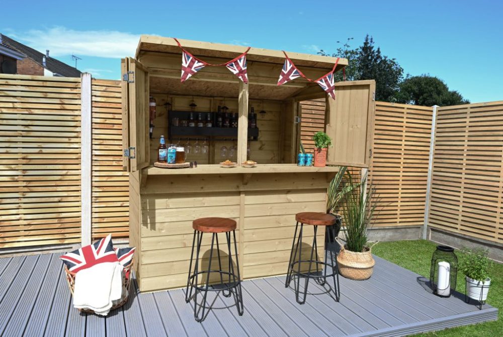 Forest 6x3 Shiplap PTR Pent Garden Bar