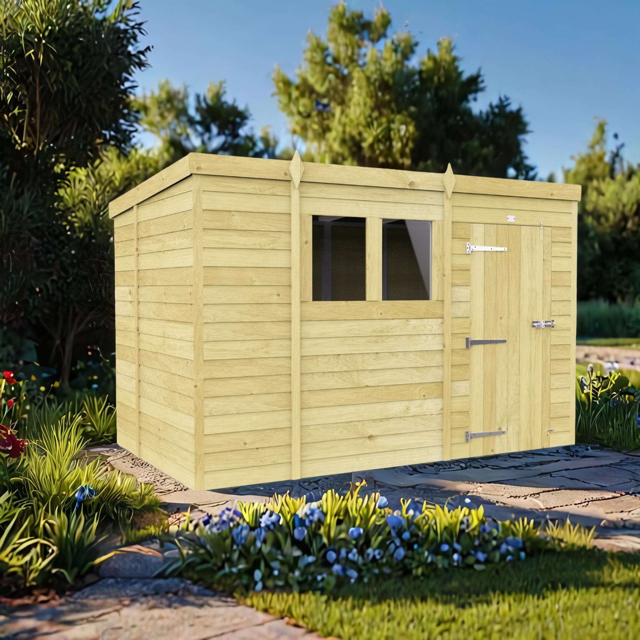 10ft x 7ft Pent Shed