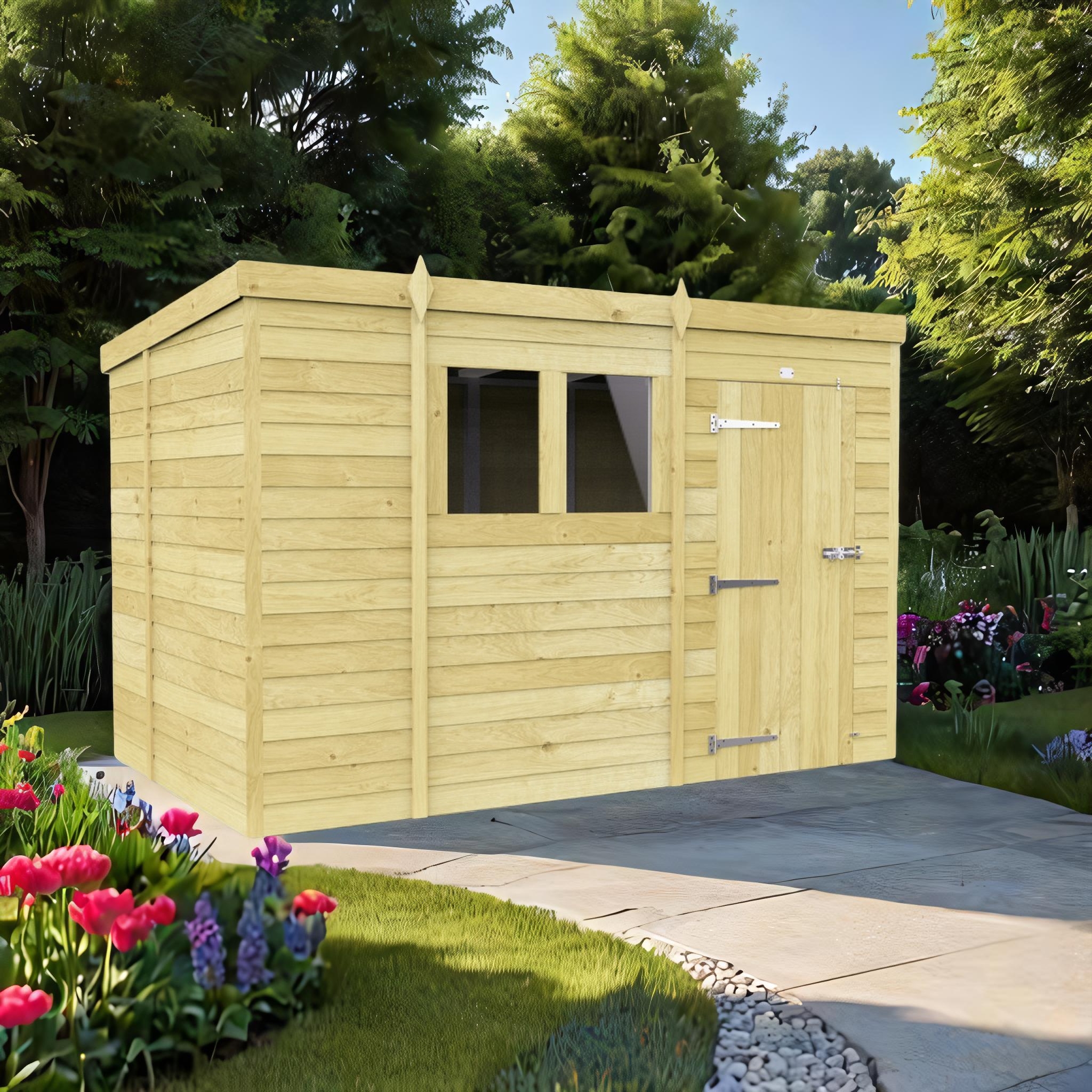 11ft x 7ft Pent Shed