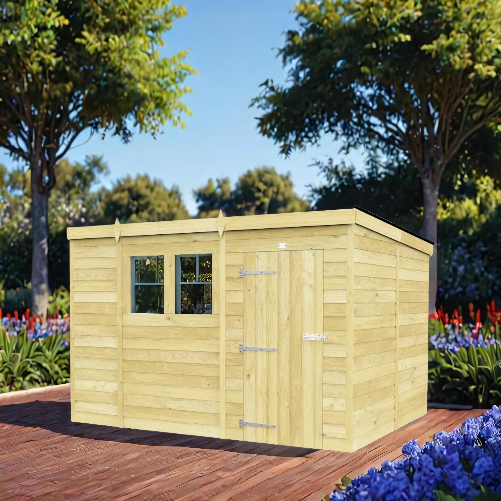 11ft x 8ft Pent Shed