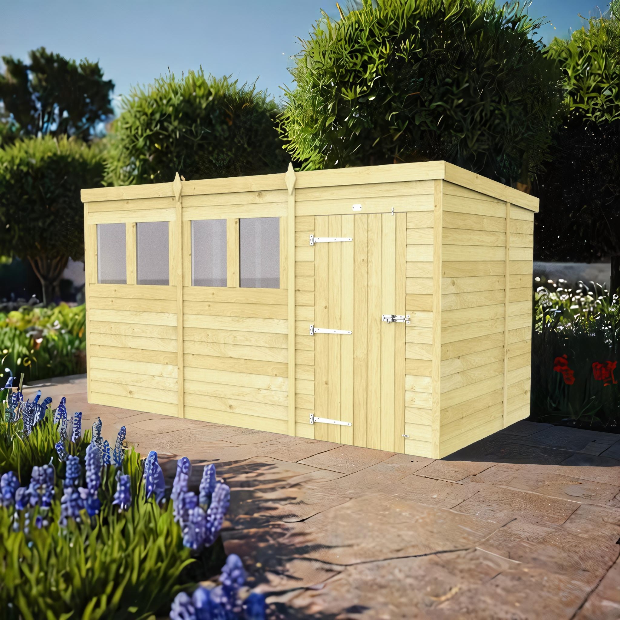 12ft x 7ft Pent Shed