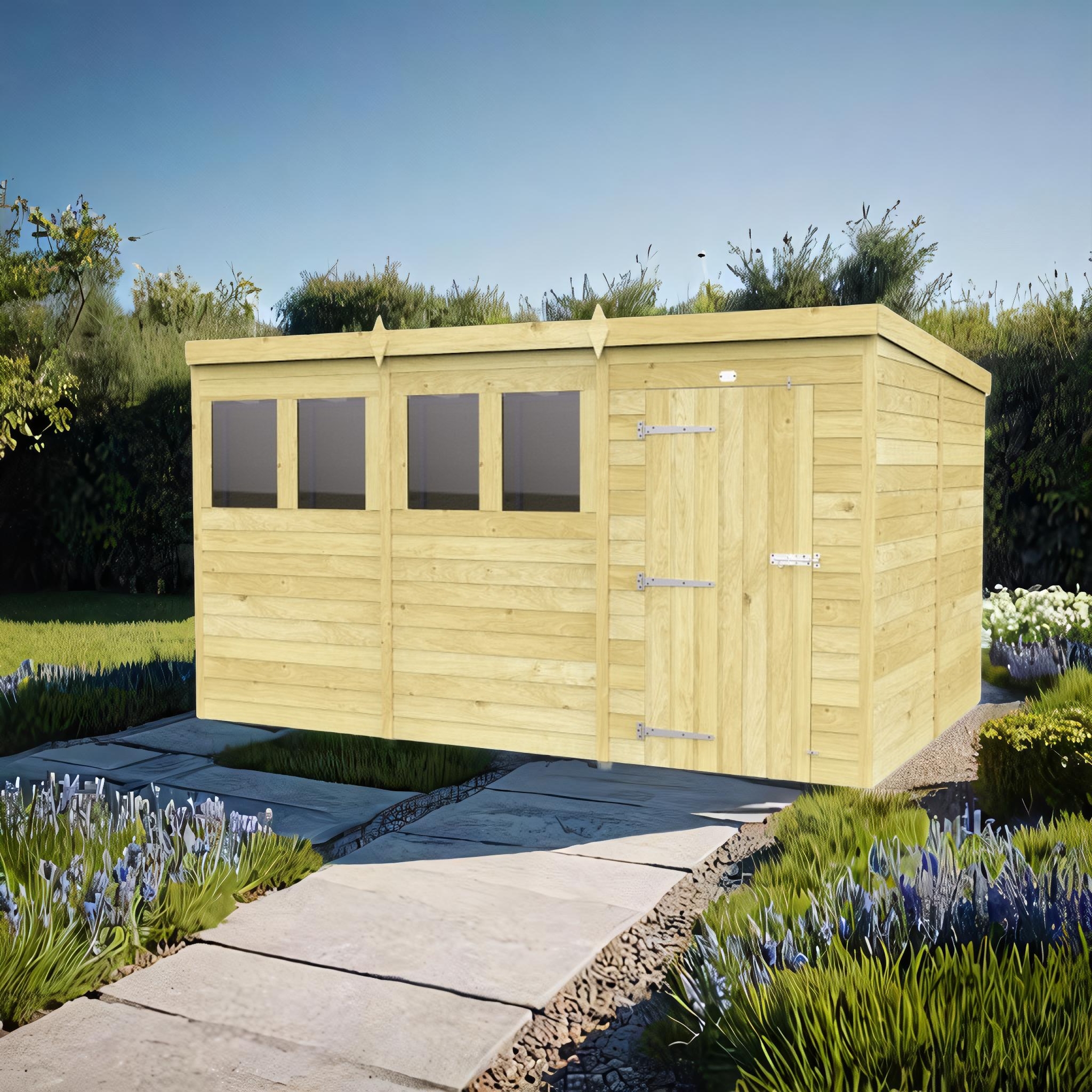 12ft x 8ft Pent Shed