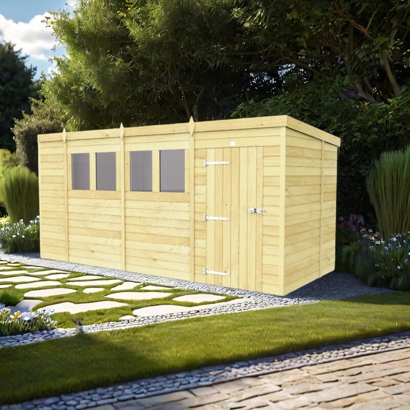 14ft x 7ft Pent Shed