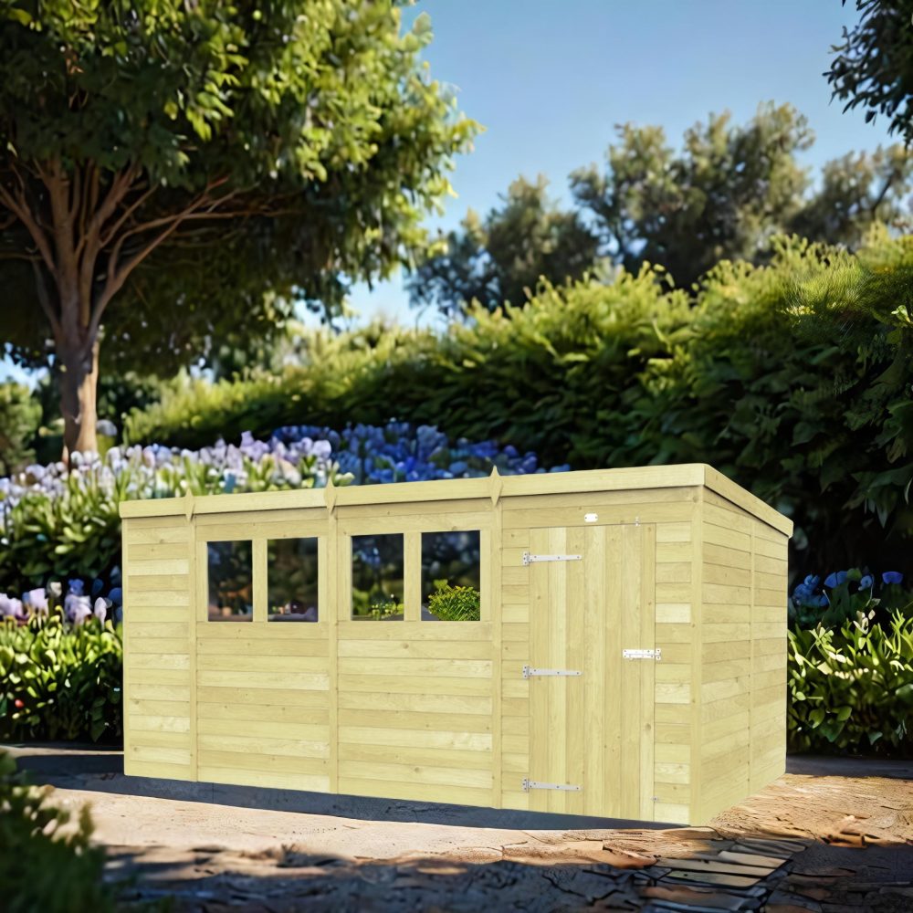 15ft x 8ft Pent Shed