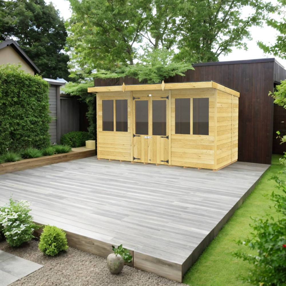 12ft x 5ft Pent Summer House