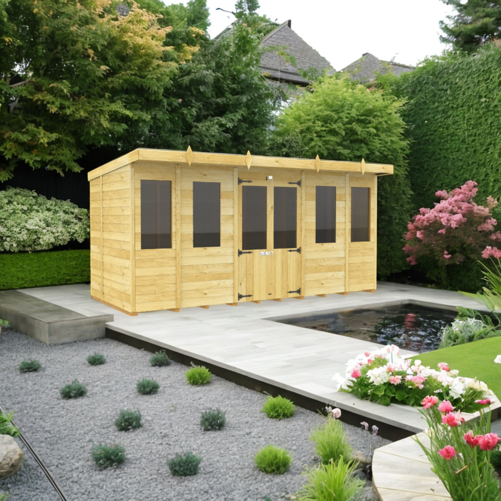 14ft x 5ft Pent Summer House
