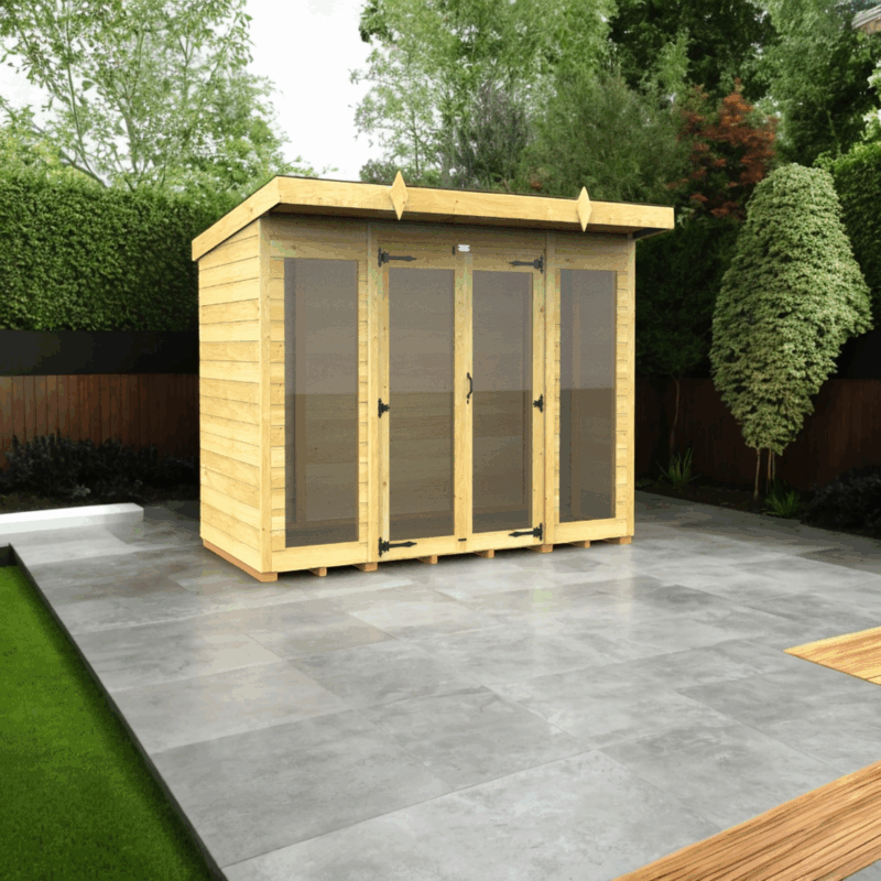 8ft x 4ft Summer House - Choice of Roof & Windows
