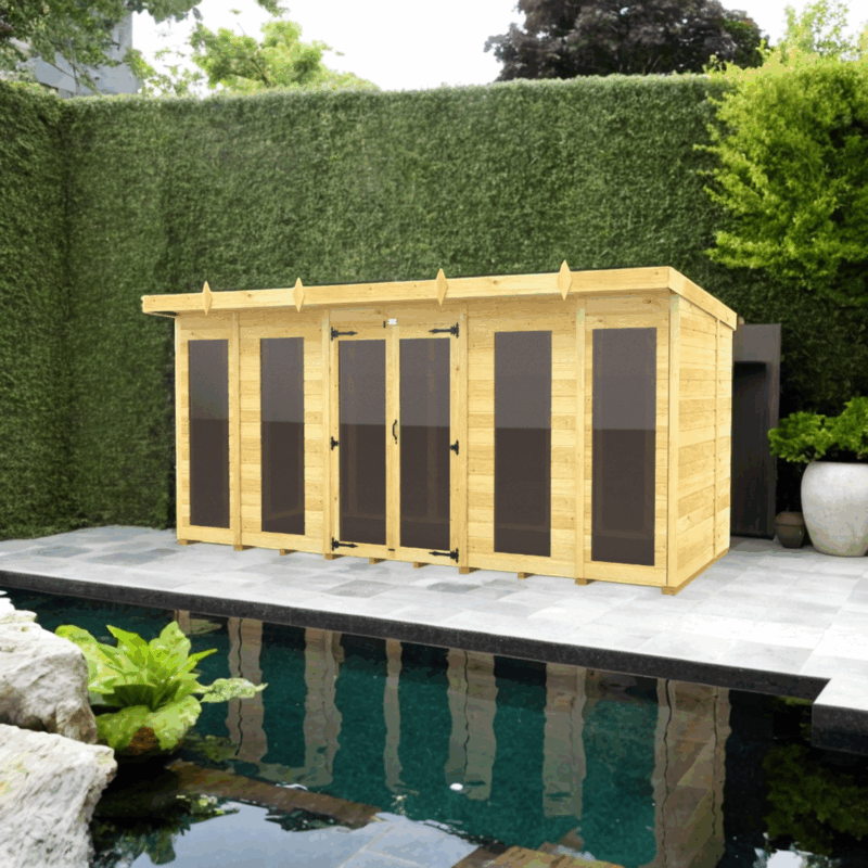 14ft x 5ft Summer House - Choice of Roof & Windows