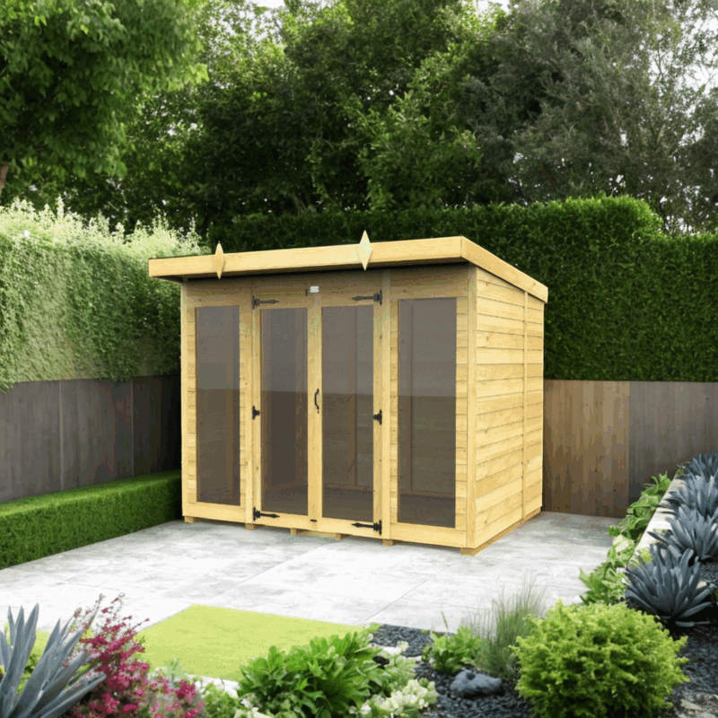 8ft x 7ft Summer House - Choice of Roof & Windows