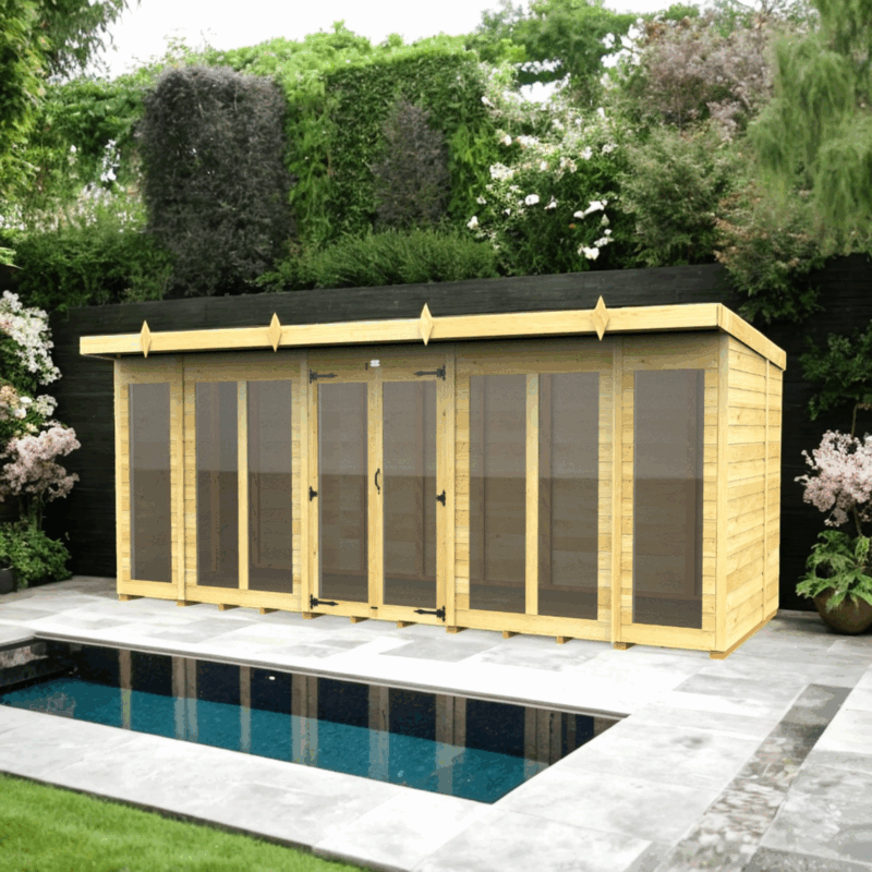 16ft x 7ft Summer House - Choice of Roof & Windows