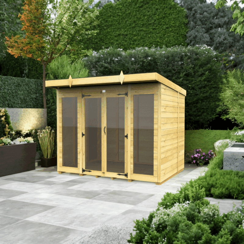 8ft x 8ft Summer House - Choice of Roof & Windows