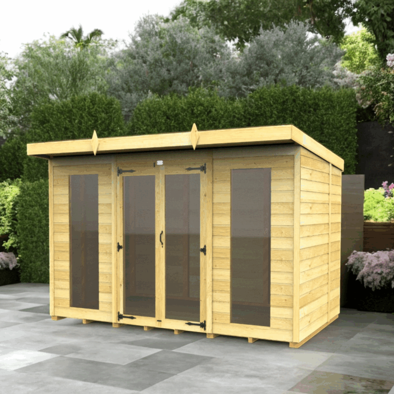 10ft x 8ft Summer House - Choice of Roof & Windows