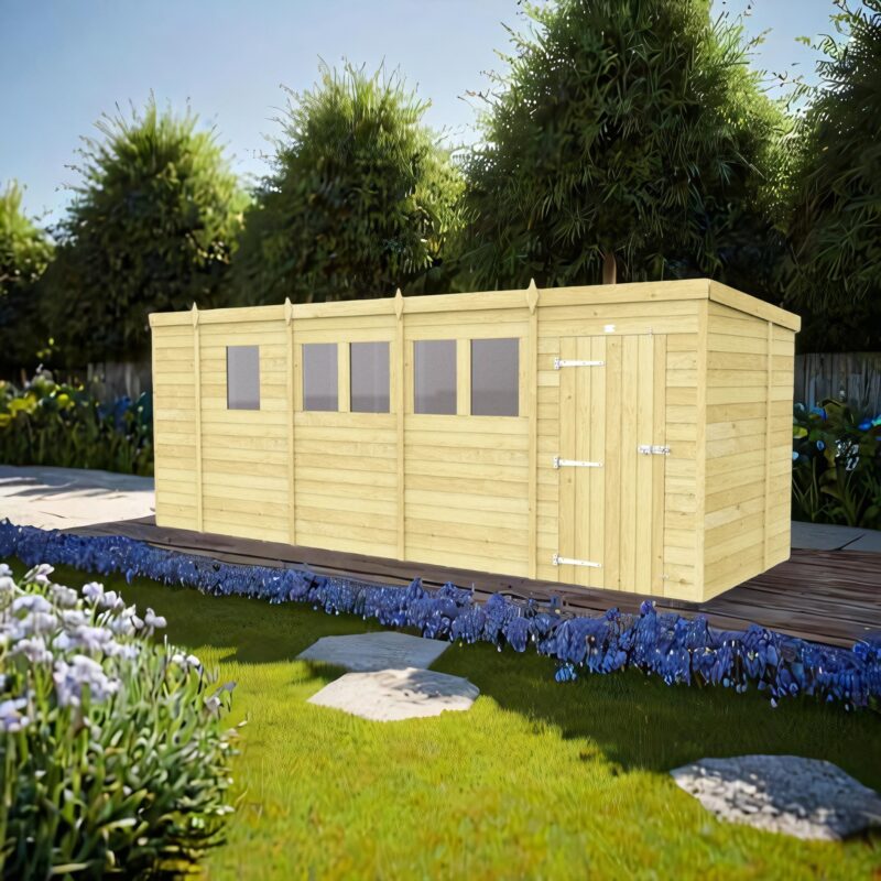 16ft x 7ft Pent Shed