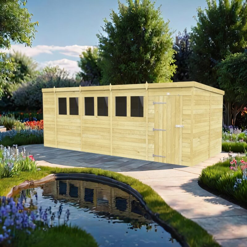 19ft x 8ft Pent Shed