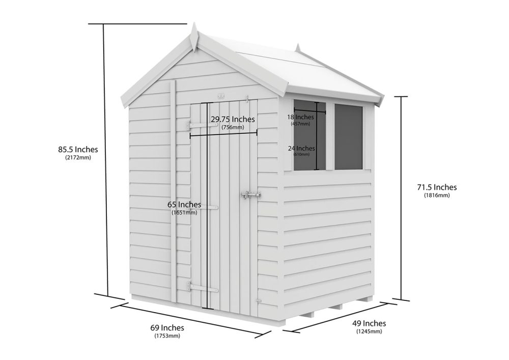 6ft x 4ft Apex Shed (multiple options available) - Image 5