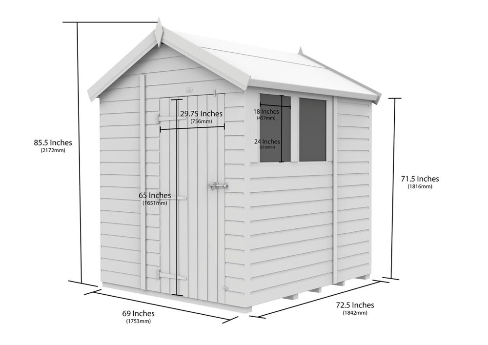 6ft x 6ft Apex Shed - Image 5