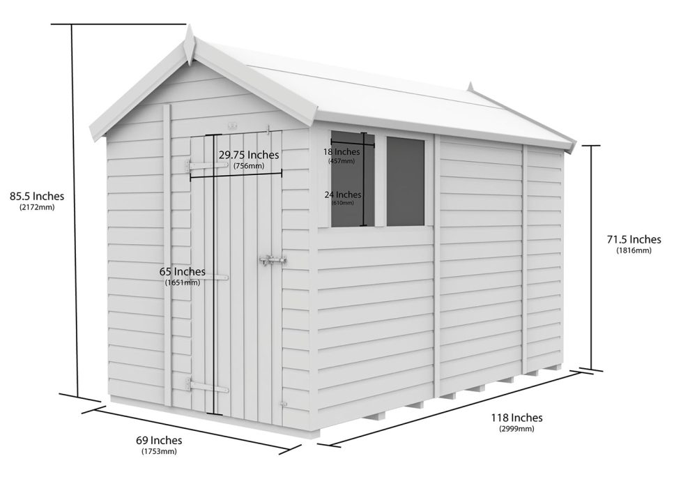 6ft x 10ft Apex Shed (multiple options available) - Image 5