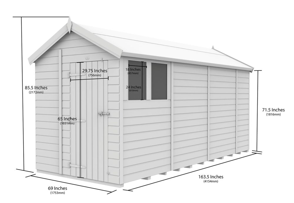 6ft x 14ft Apex Shed - Image 5