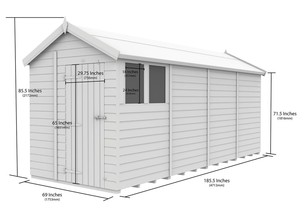 6ft x 16ft Apex Shed - Image 5