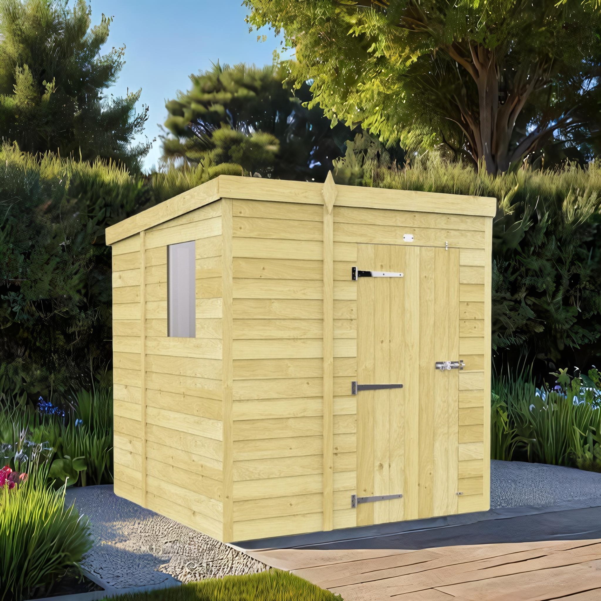 5ft x 7ft Pent Shed