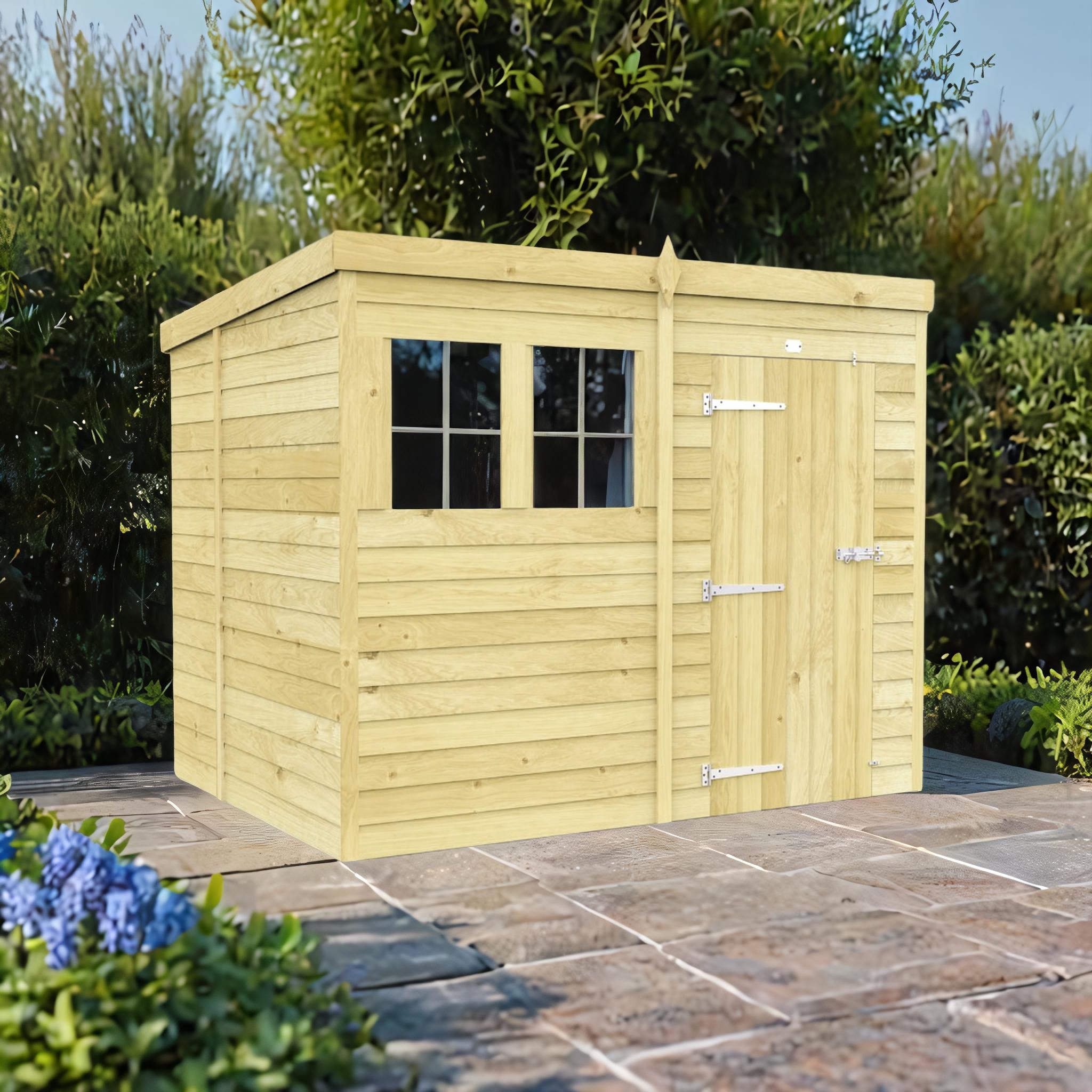 8ft x 7ft Pent Shed