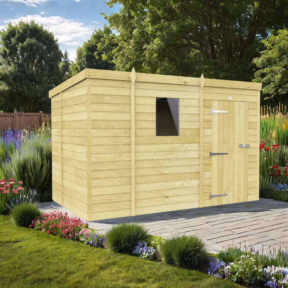 9ft x 7ft Pent Shed