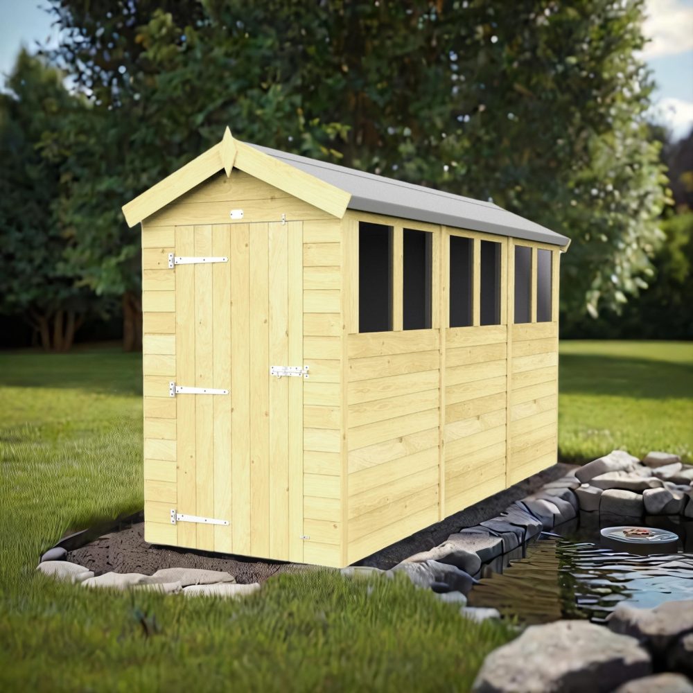 4ft x 12ft Apex Shed (multiple options available)