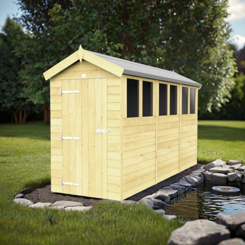 4ft x 12ft Apex Shed (multiple options available)