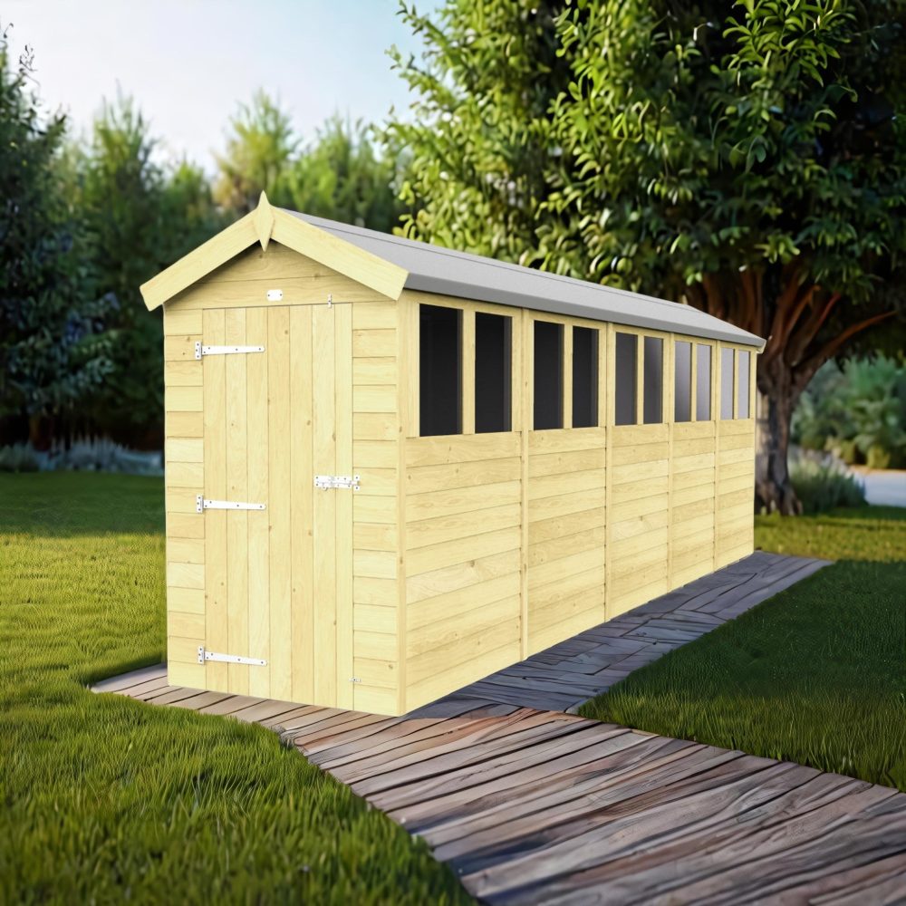 4ft x 20ft Apex Shed (multiple options available)