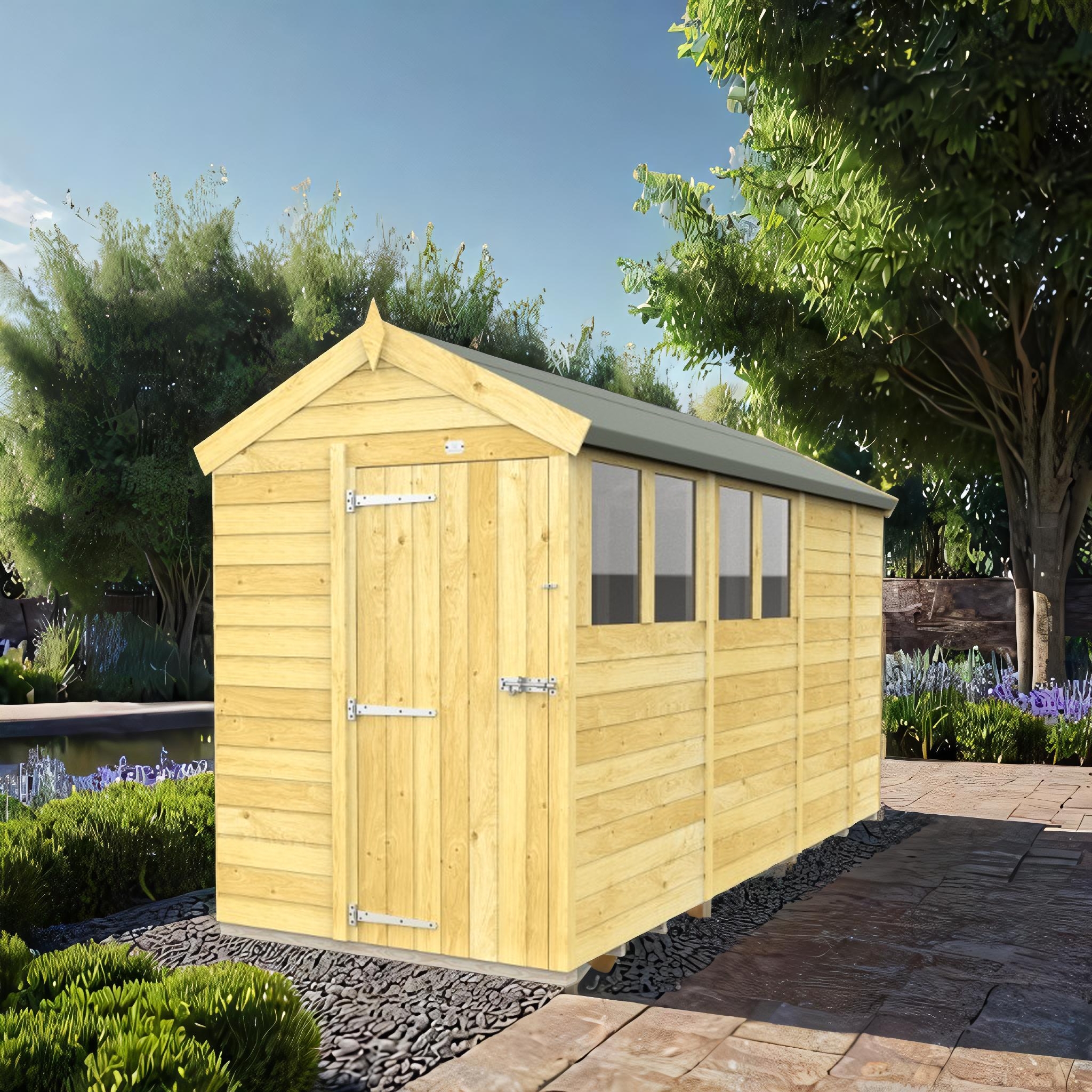 5ft x 13ft Apex Shed