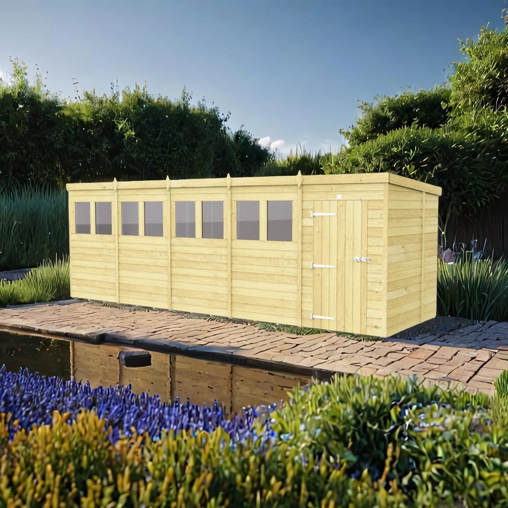 20ft x 6ft Pent Shed