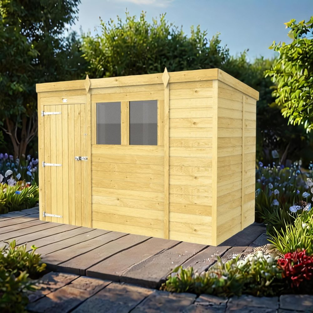 9ft x 5ft Pent Shed