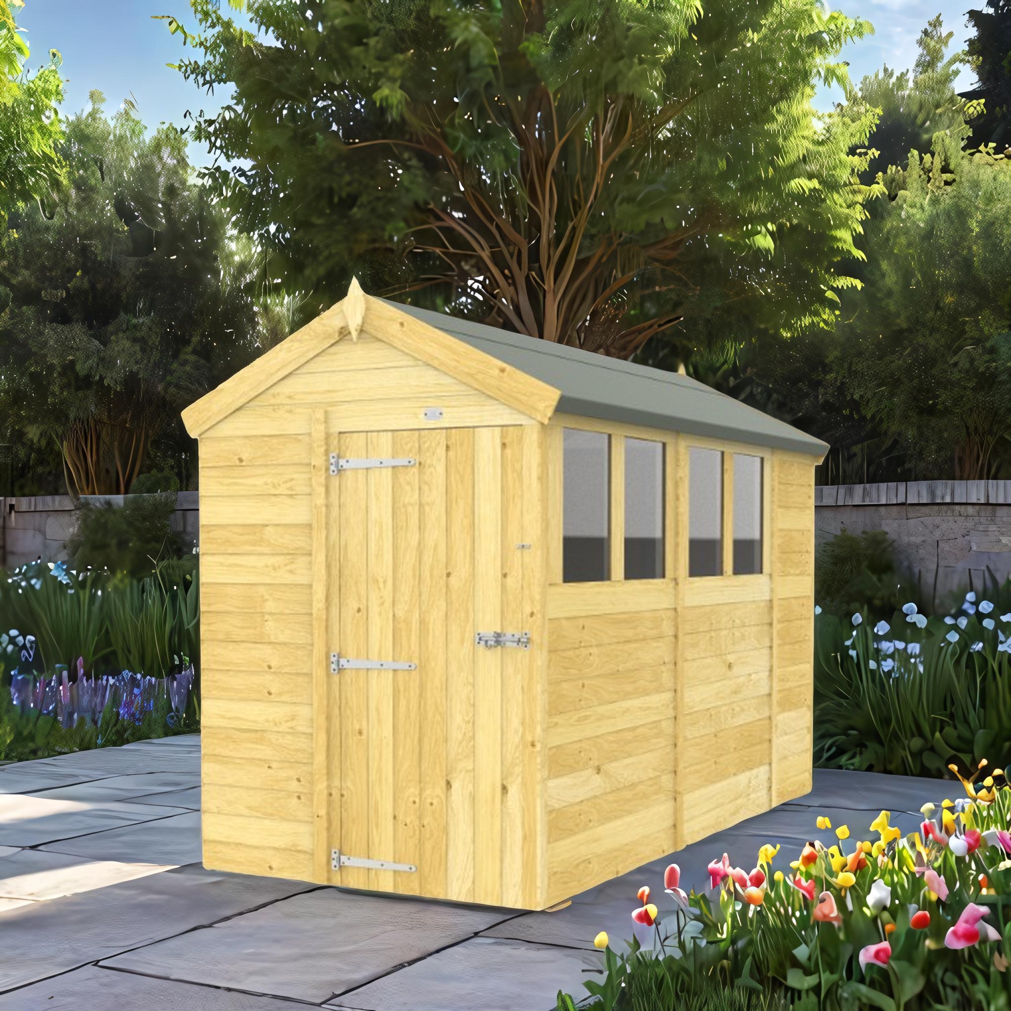 5ft x 10ft Apex Shed
