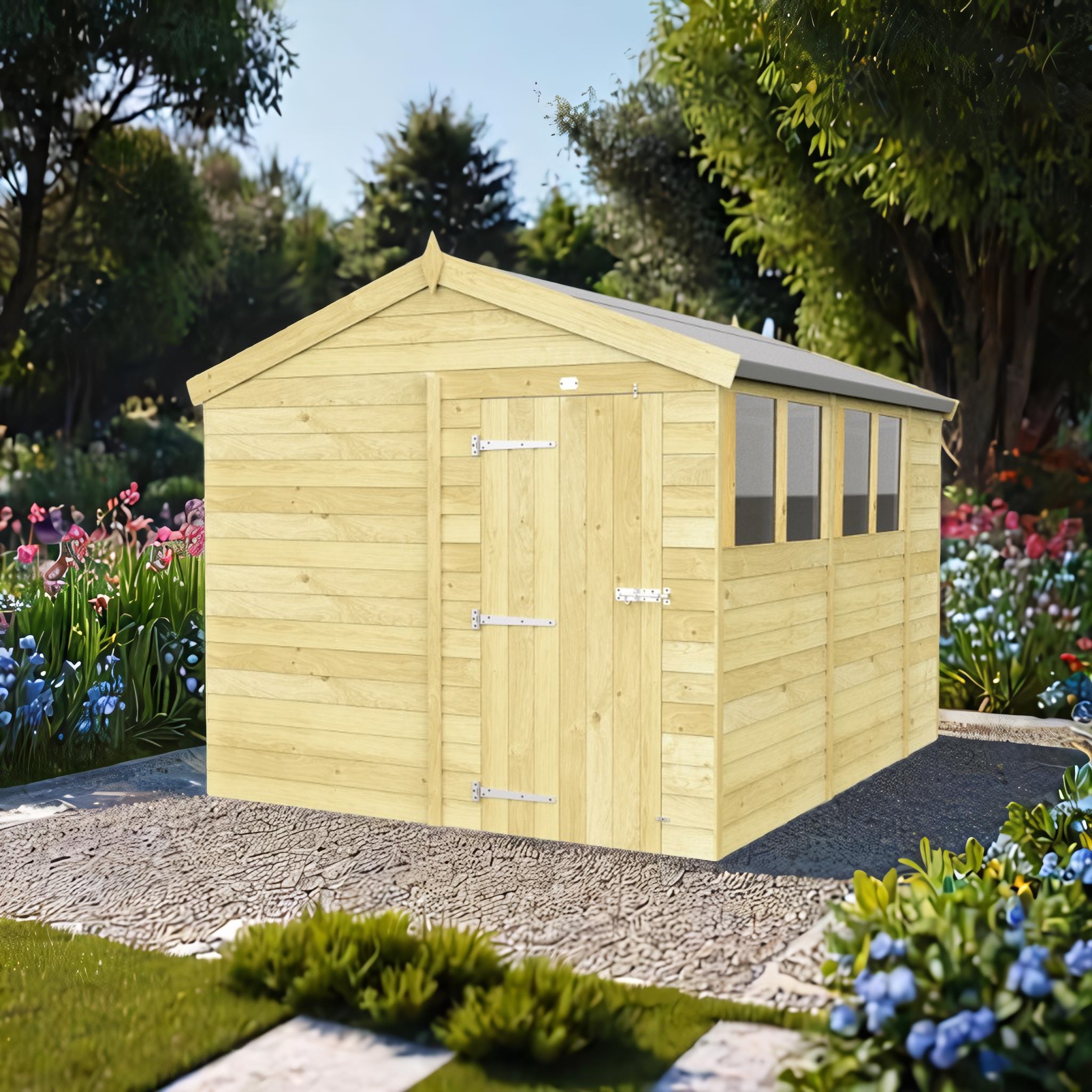 8ft x 11ft Apex Shed