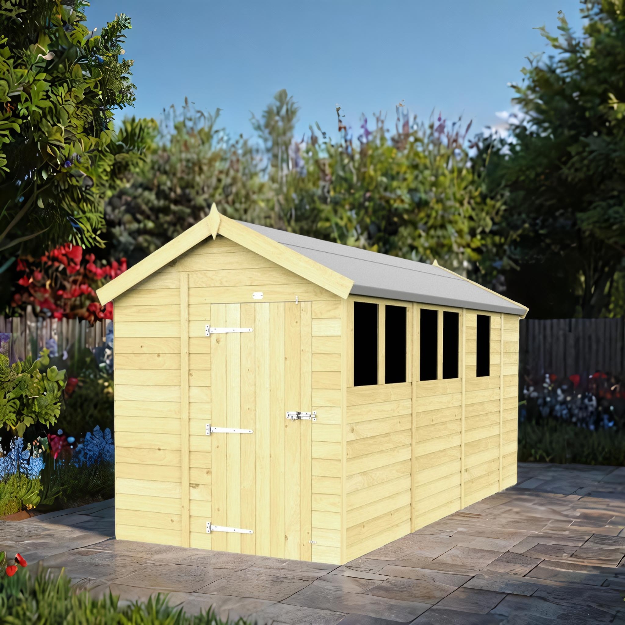 7ft x 13ft Apex Shed
