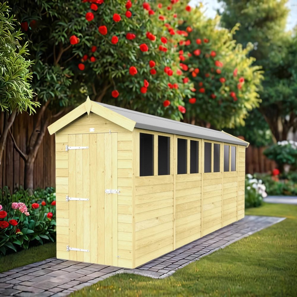 4ft x 18ft Apex Shed (multiple options available)