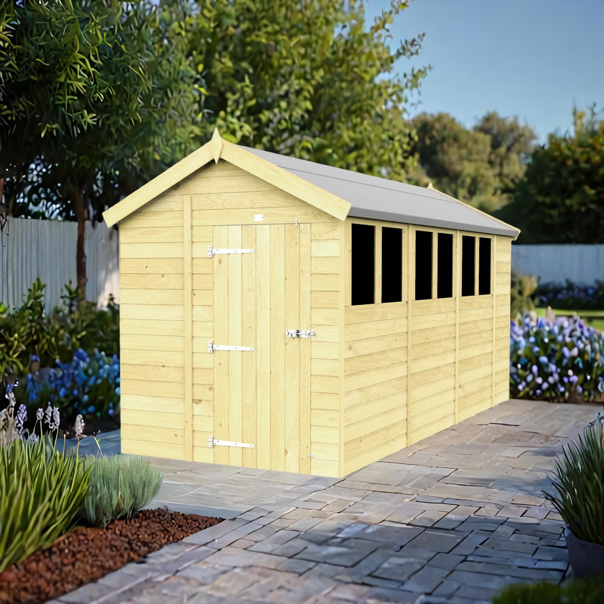 7ft x 15ft Apex Shed