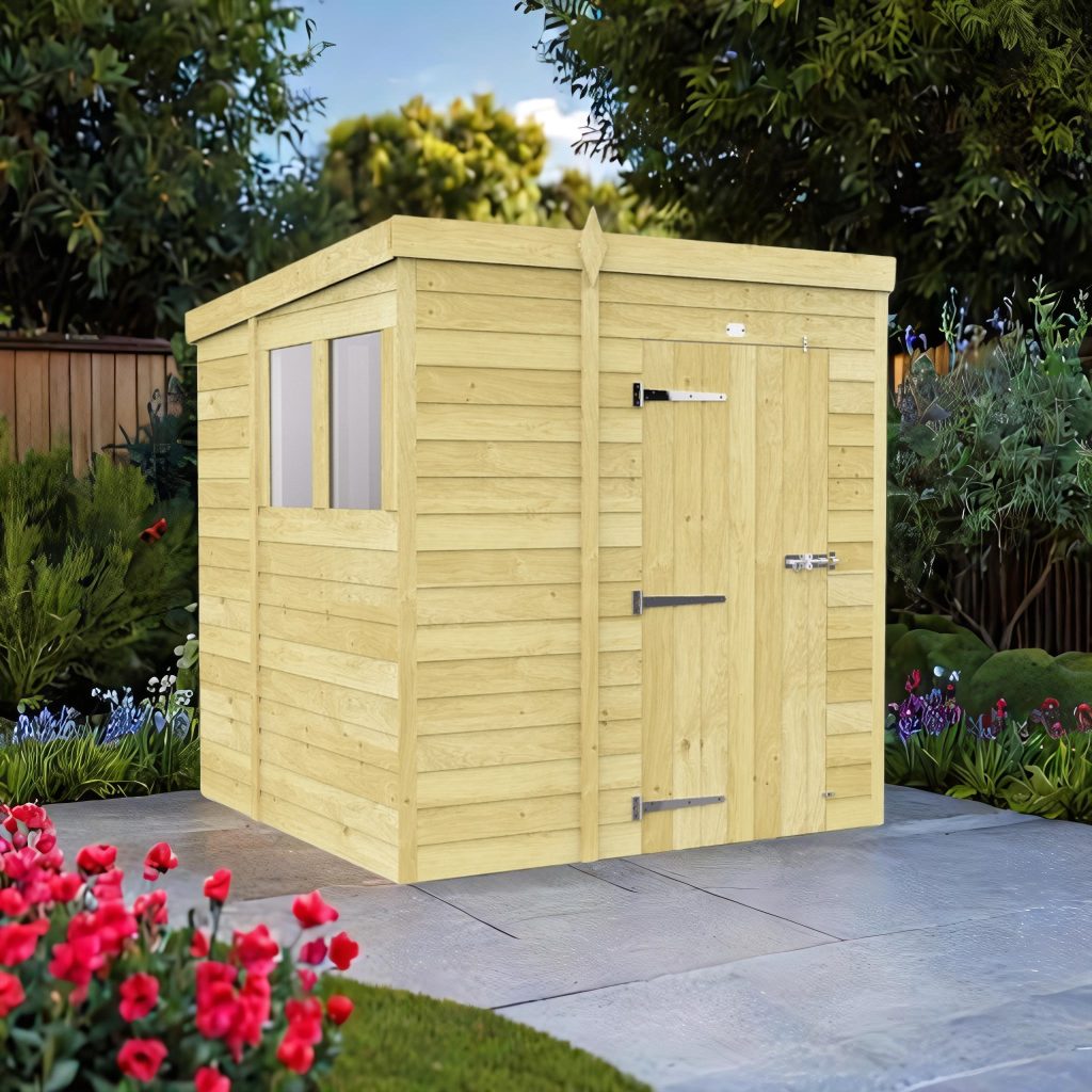 7ft x 6ft Pent Shed